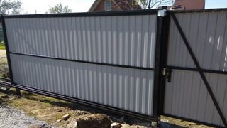 Купить сваи для ворот в Железнодорожный. Заказать ворота на сваях под ключ от 21960 руб
